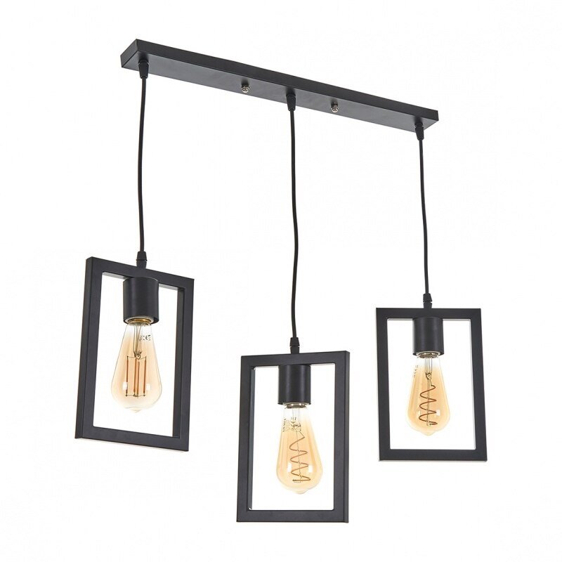 Lustra, Negru, 3x40w, 1998/3 bk