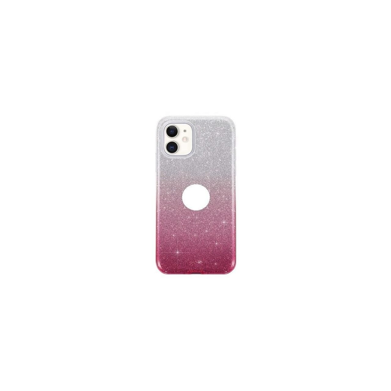 Husa Apple iPhone 11 Pro - iberry Shining Argintiu/Roz