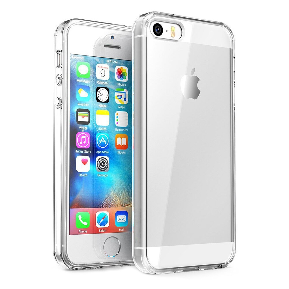 Husa de protectie ultraslim iPhone 5 / 5S / SE, Silicon, Transparenta