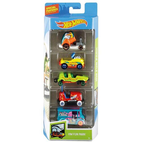 Set Mattel 5 Masinute Hot Wheels Cars - Fun Park