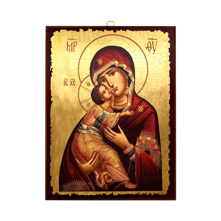 Icoana pe lemn - Maica Domnului din Vladimir 30x40cm GR50-007