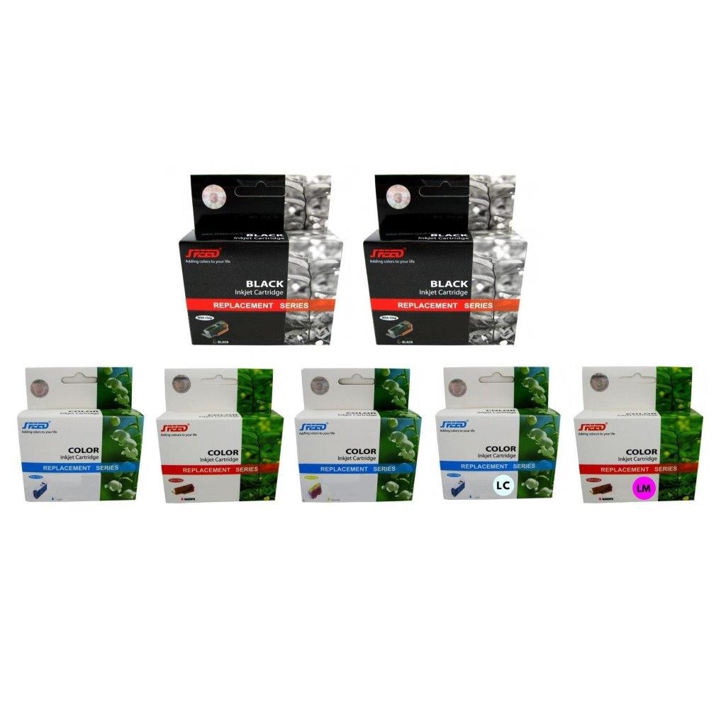 Pachet cartuse cerneala Speed C8719EE 363XL x2 negru C8771EE 363 cyan C8772EE 363 magenta C8773EE 363 galben C8774EE 363 cyan deschis C8775EE 363 magenta deschis HP