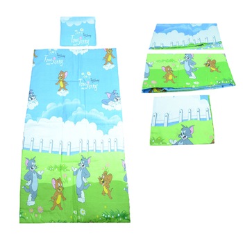 Set lenjerie de pat 5 piese 100 x 70 cm pentru copii NN Tom & Jerry SLPSB-29, Multicolor Set lenjerie de pat 5 piese 100 x 70 cm pentru copii NN Tom & Jerry SLPSB-29, Multicolor