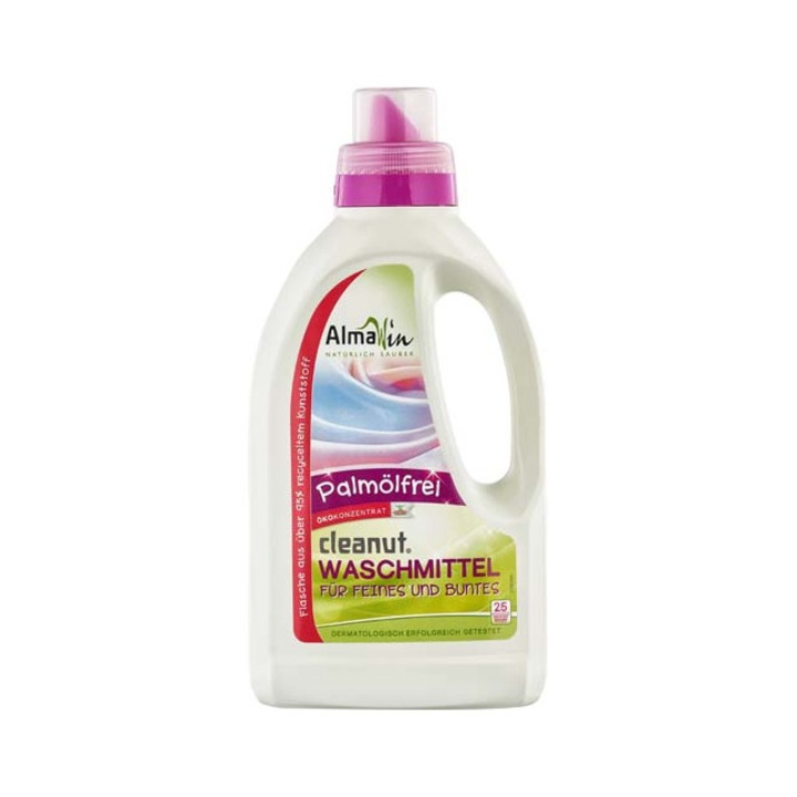 Detergent lichid de rufe cu nuci de sapun, 750ml, AlmaWin