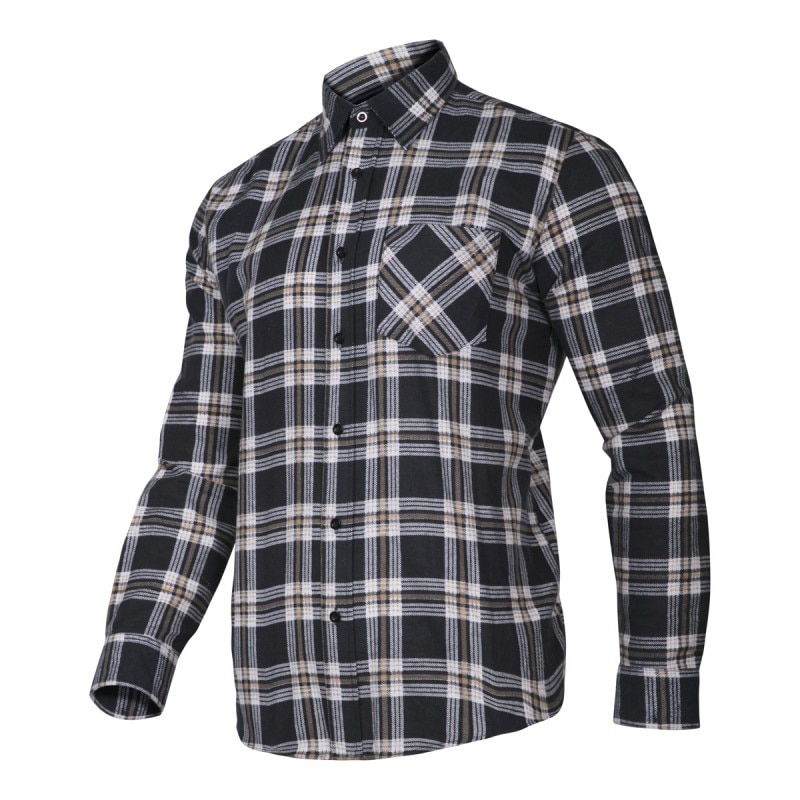 Camasa flanel Lahti Pro, model carouri, marimea XL, gri