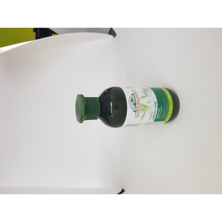 Sampon purifiant, Corpore Sano, ceai verde si urzica, pentru par gras, 300 ml