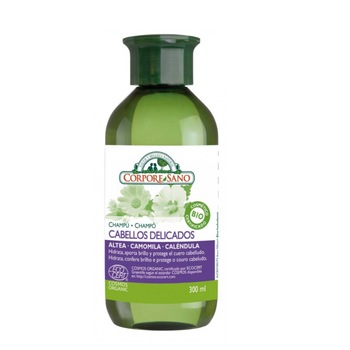 Sampon pentru par fragil si scalp sensibil, Corpore Sano, nalba, musetel si craita, 300 ml Sampon pentru par fragil si scalp sensibil, Corpore Sano, nalba, musetel si craita, 300 ml