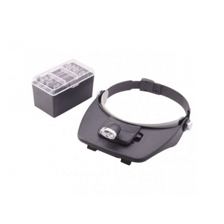 Cozoroc cu lupa si lanterna - Light Head Magnifying Glass