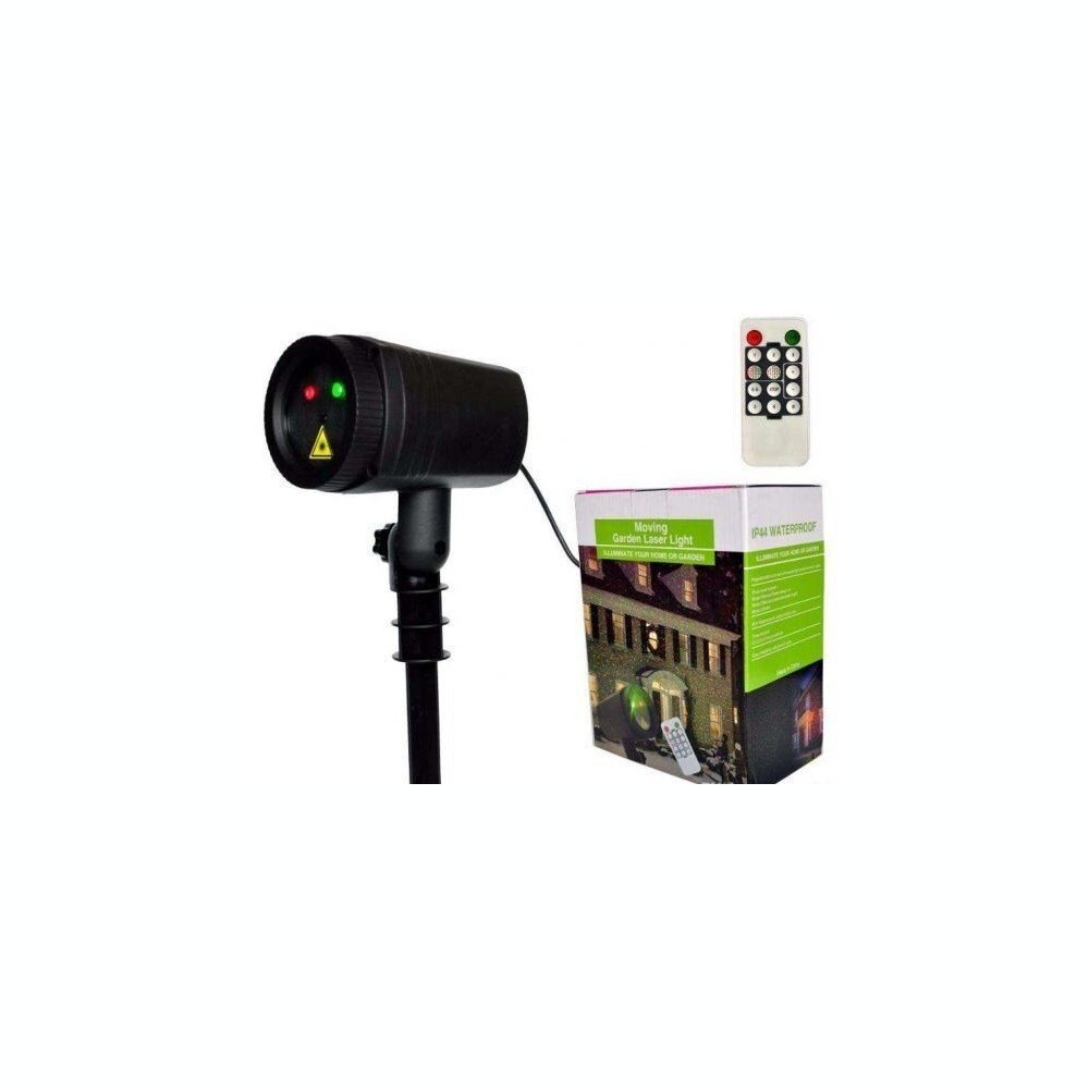 Proiector Laser, de Exterior, Smart Gadget, Cu 2 iesiri laser , telecomanda , Culoare - Negru