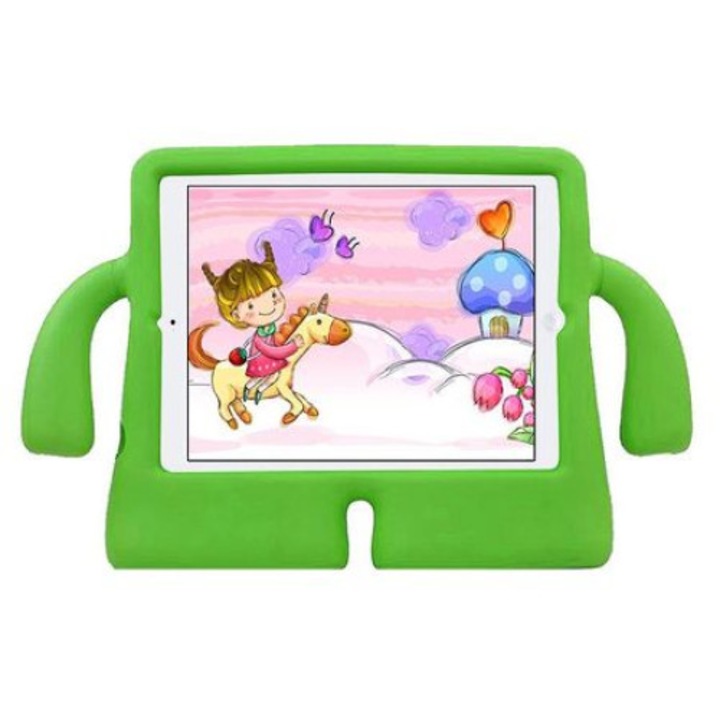 Husa spuma protectie tableta IPAD MINI 1 - 4 pentru copii, Verde