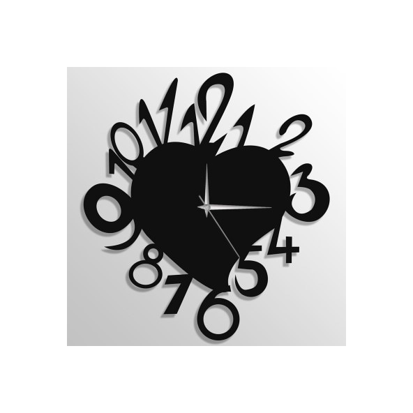 Ceas de Perete din METAL, Model DRAG TIME, 50 cm x 50 cm