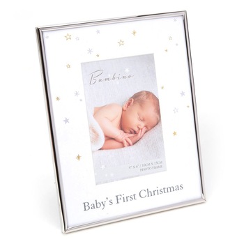 Rama foto Craciun, Bambino by Juliana 18 x 23 centimetri, argintie Rama foto Craciun, Bambino by Juliana 18 x 23 centimetri, argintie