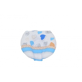 Perna pentru formarea capului bebelusului Nichiduta 20x20cm Bear Heart Blue Perna pentru formarea capului bebelusului Nichiduta 20x20cm Bear Heart Blue