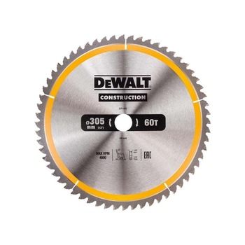 Panza, Dewalt, de fierastrau circular, CONSTRUCTION 305x30,Z 60 DT1960-QZ Panza, Dewalt, de fierastrau circular, CONSTRUCTION 305x30,Z 60 DT1960-QZ
