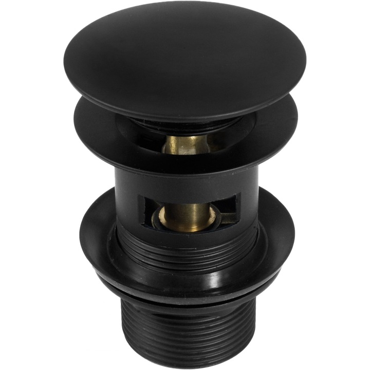 Клик-клак сифон Deante, Черен