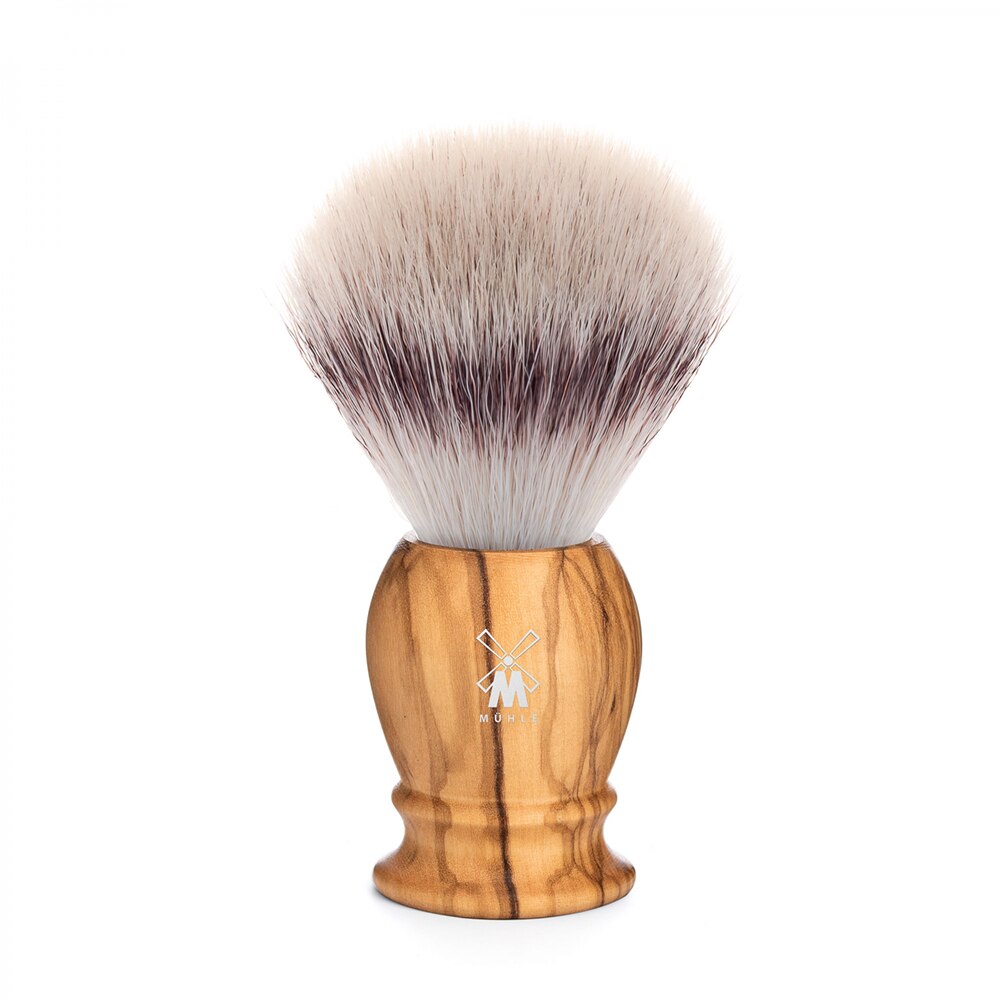 Pamatuf cu par de bursuc Silvertip Fibre si maner din lemn de maslin Muehle Classic 31 H 250