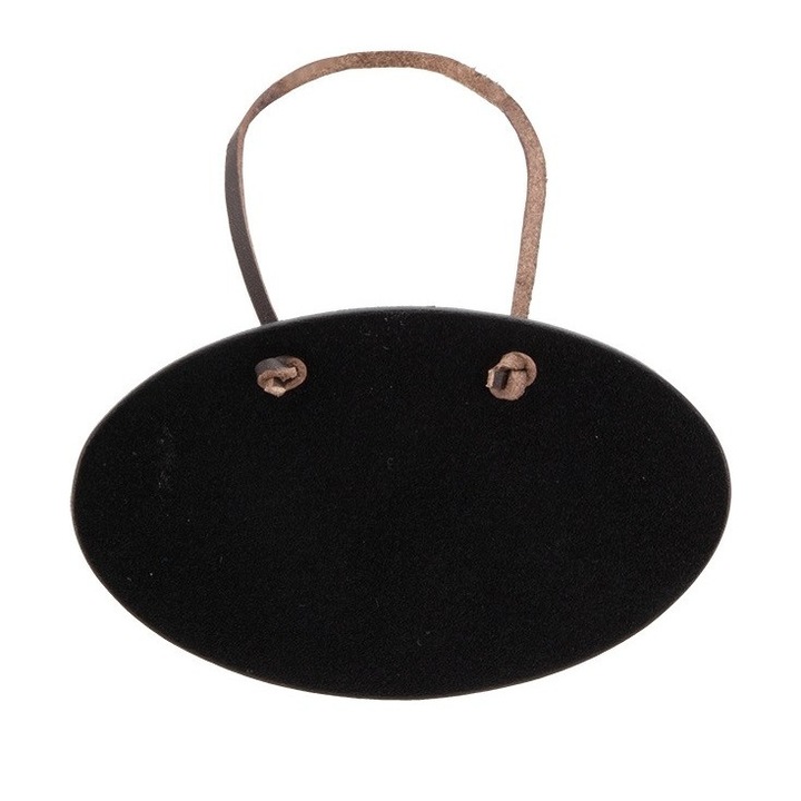 Set 6 etichete ovale din tabla neagra si marker, Securit