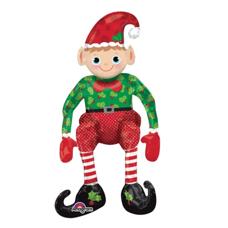 Balon Folie Figurina Sitting Elf - 43 x 73 cm, Amscan 27854