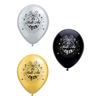 Set 50 baloane 30 cm inscriptionate La Multi Ani 2020 Set 50 baloane 30 cm inscriptionate La Multi Ani 2020