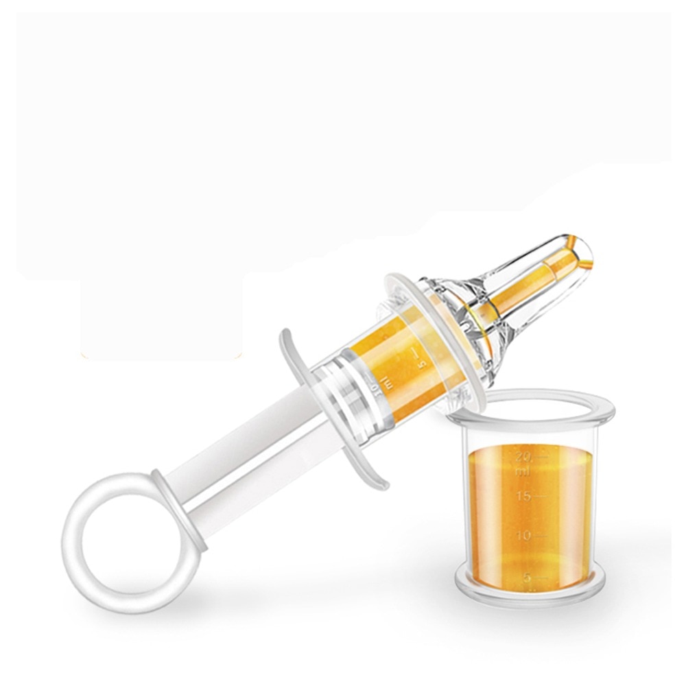 Seringa silicon gradata, pentru administrare medicamente, +0 luni, transparent