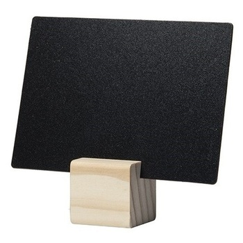 Set 6 table de scris Securit Tag A7 9x10,5x0,3cm cu baza de lemn, include marker creta, Teak Set 6 table de scris Securit Tag A7 9x10,5x0,3cm cu baza de lemn, include marker creta, Teak