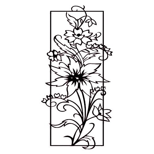 Decor de Perete din METAL, Fioriera, 35cm x 70cm