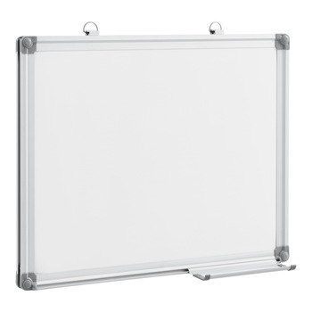 Tabla magnetica alba Whiteboard, pro.tec, 60 x 45 cm, aluminiu/metal, alb Tabla magnetica alba Whiteboard, pro.tec, 60 x 45 cm, aluminiu/metal, alb