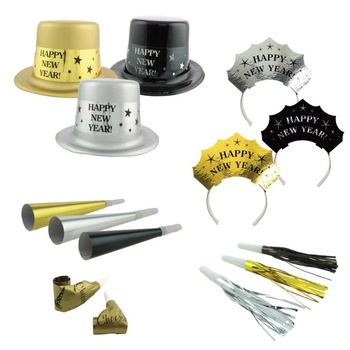 Kit petrecere pentru Revelion - 25 x 28 x 27 cm, Radar 9902946, set 50 piese Kit petrecere pentru Revelion - 25 x 28 x 27 cm, Radar 9902946, set 50 piese