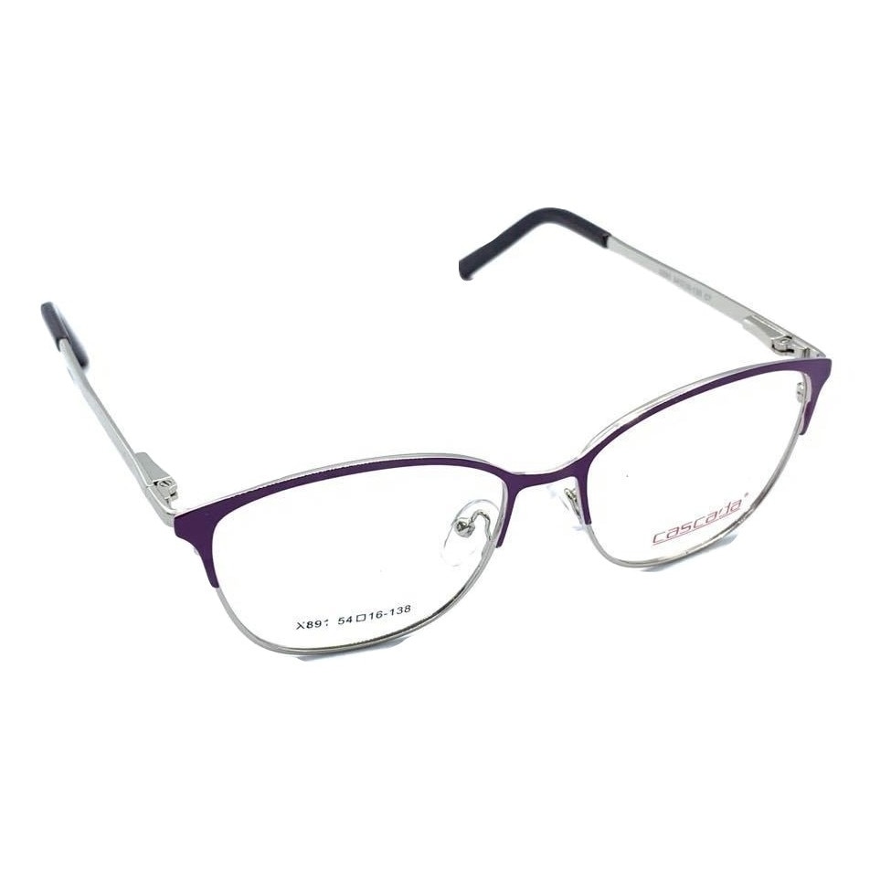 Rame ochelari de vedere, Cascada, Dama, X891, 54mm, Mov/Argintiu