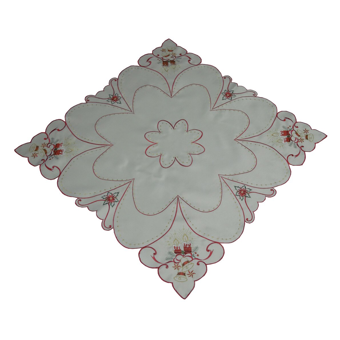 Napron 85x85 cm, model Craciun - NAPR-1922-CREM