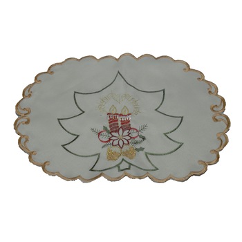 Napron 30x45 cm, model Craciun/Anul nou crem - NAPR-C1926-3045 Napron 30x45 cm, model Craciun/Anul nou crem - NAPR-C1926-3045