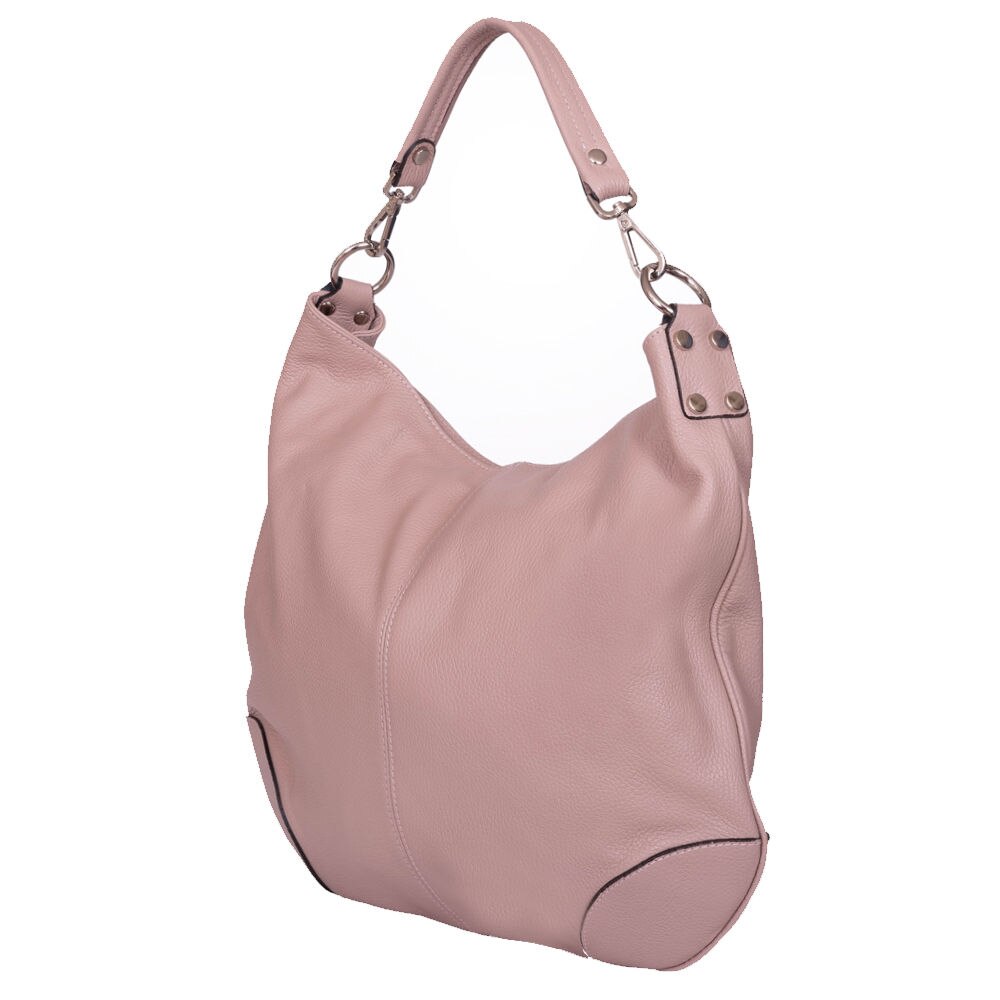 Geanta dama piele naturala Carla roz