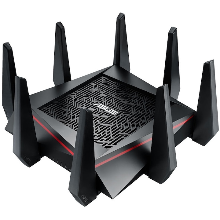 Gigaair Router Router Wireless ASUS RT-AC5300, Tri-band Gigabit Router, AiMesh - eMAG.ro