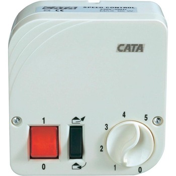 Accesoriu sistem ventilatie , Cata, B23, variator 5 viteze, extragere si 5 viteze ventilatie, IP 42, alb Accesoriu sistem ventilatie , Cata, B23, variator 5 viteze, extragere si 5 viteze ventilatie, IP 42, alb