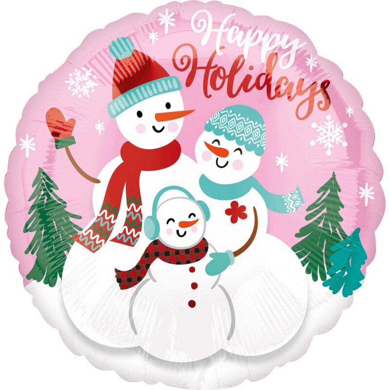Balon Folie 45 cm Sarbatori - Merry Happy Holidays, Amscan 40101