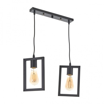Lustra, Negru, 2x40w, 1998/2 bk Lustra, Negru, 2x40w, 1998/2 bk