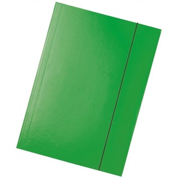 Set 10 buc mapa carton, PAPERLAND, verde , A4 , cu elastic Set 10 buc mapa carton, PAPERLAND, verde , A4 , cu elastic