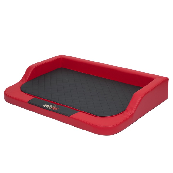 Pat pentru caini, HobbyDog, Rosu/Negru, L