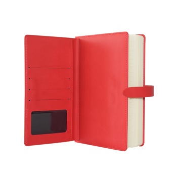 Agenda Daily Business A5 Rosu, Nedatat, Coperta din Piele Ecologica , Inchidere prin Magneti, Buzunar pentru Carti de Vizita, Suport de Pix, 120 de pagini Agenda Daily Business A5 Rosu, Nedatat, Coperta din Piele Ecologica , Inchidere prin Magneti, Buzunar pentru Carti de Vizita, Suport de Pix, 120 de pagini