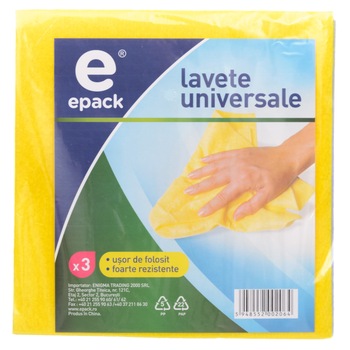 Lavete universale Epack, 38x38 cm, 3 buc Lavete universale Epack, 38x38 cm, 3 buc