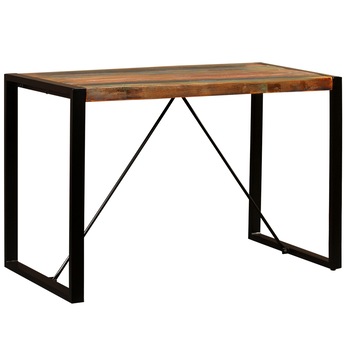 Masa de sufragerie, vidaXL, Lemn masiv reciclat, 120 x 60 x 76 cm, Maro Masa de sufragerie, vidaXL, Lemn masiv reciclat, 120 x 60 x 76 cm, Maro