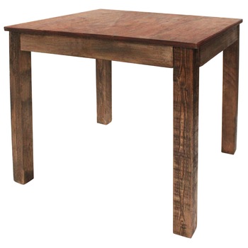 Masa de bucatarie din lemn masiv, vidaXL, 82 x 80 x 76 cm, Maro Masa de bucatarie din lemn masiv, vidaXL, 82 x 80 x 76 cm, Maro