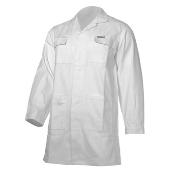 Halat lucru bumbac Lahti Pro, marimea XL, 5 buzunare, mansete ajustabile, Alb Halat lucru bumbac Lahti Pro, marimea XL, 5 buzunare, mansete ajustabile, Alb