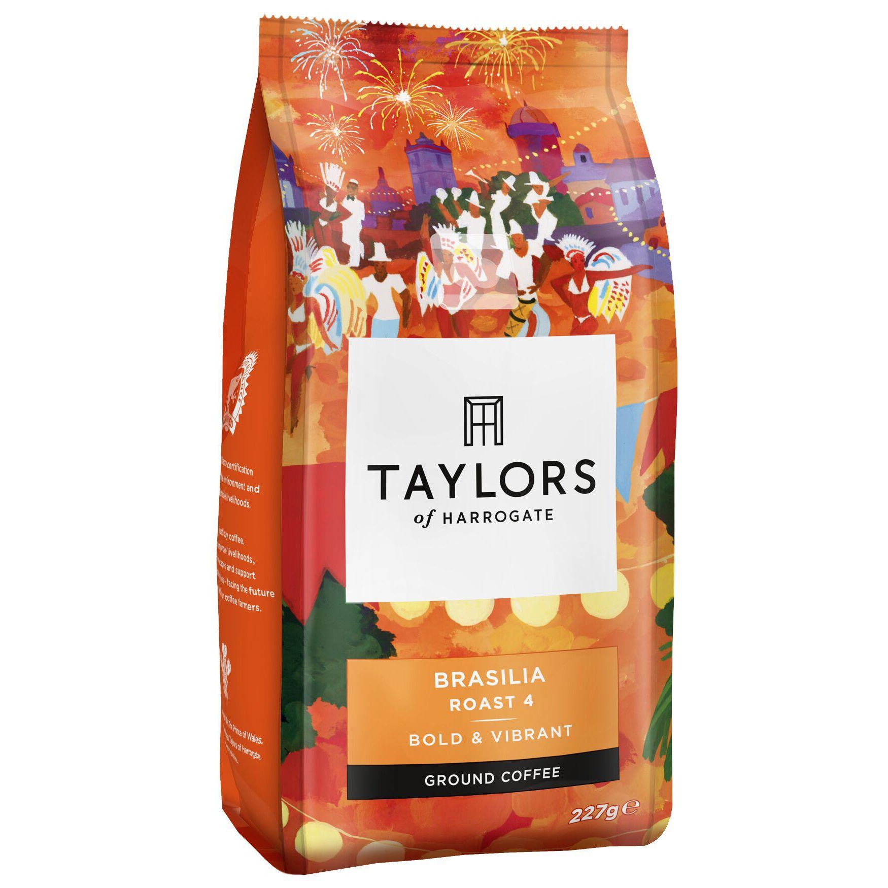 Cafea macinata Taylors of Harrogate Brasilia, 100% Arabica, 227 gr