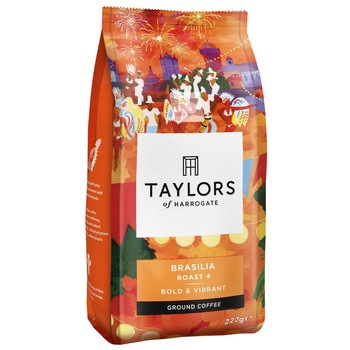 Cafea macinata Taylors of Harrogate Brasilia, 100% Arabica, 227 gr Cafea macinata Taylors of Harrogate Brasilia, 100% Arabica, 227 gr