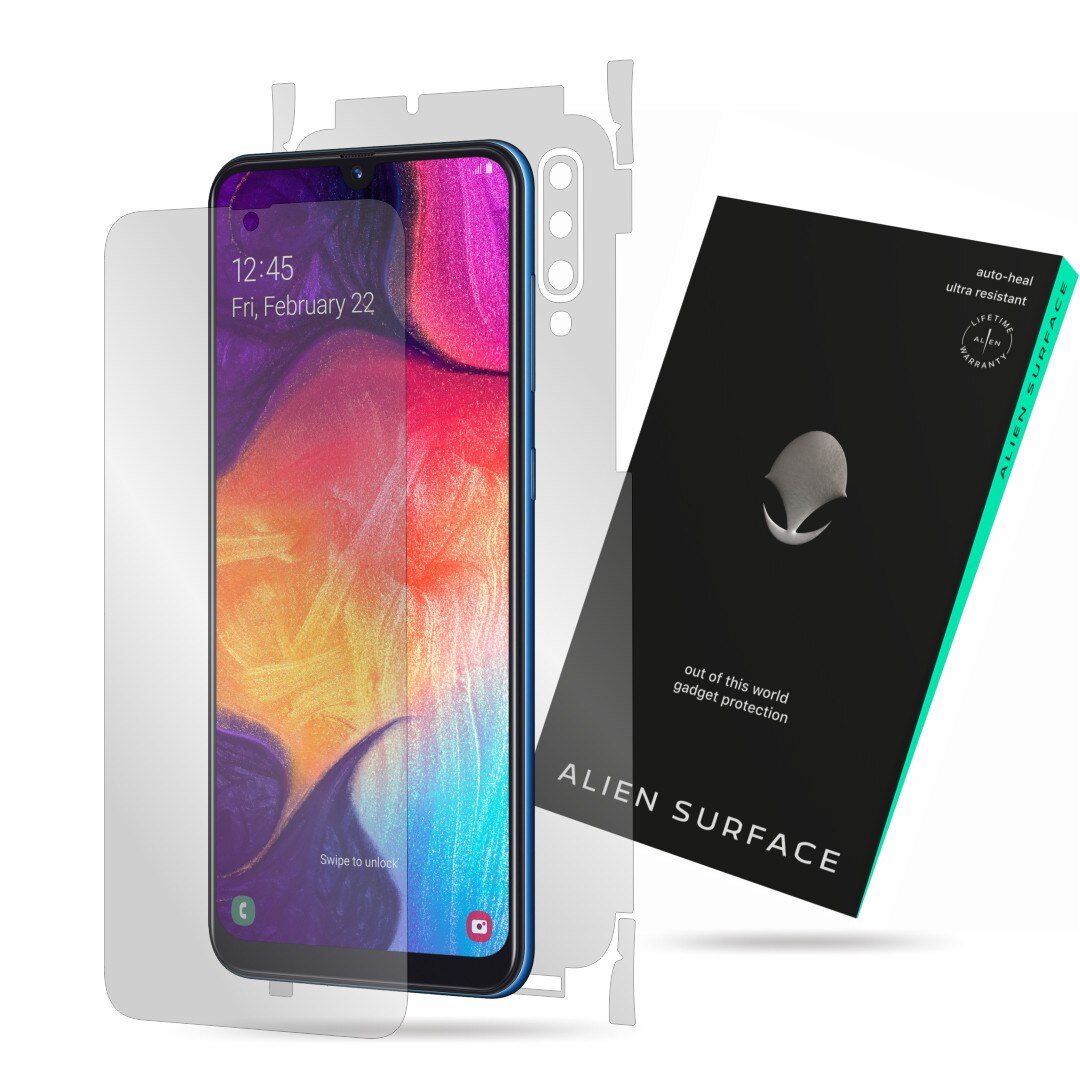 Folie Alien Surface, Samsung Galaxy A50s, protectie ecran, spate, laterale.