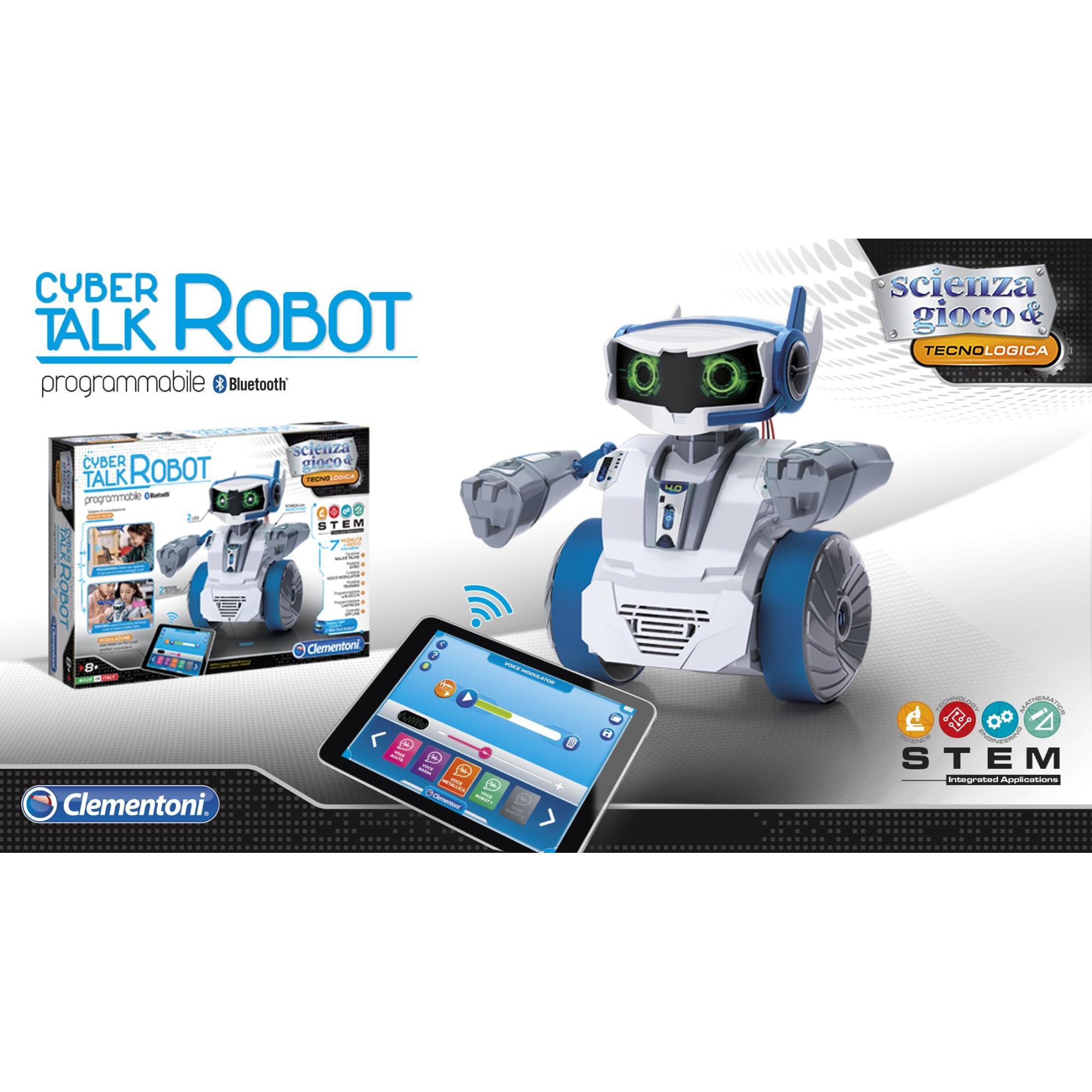 Robot talk. Smart Cyber робот.