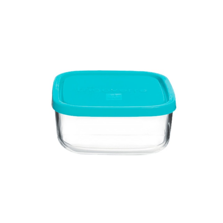 Caserola sticla cu capac 15x15cm