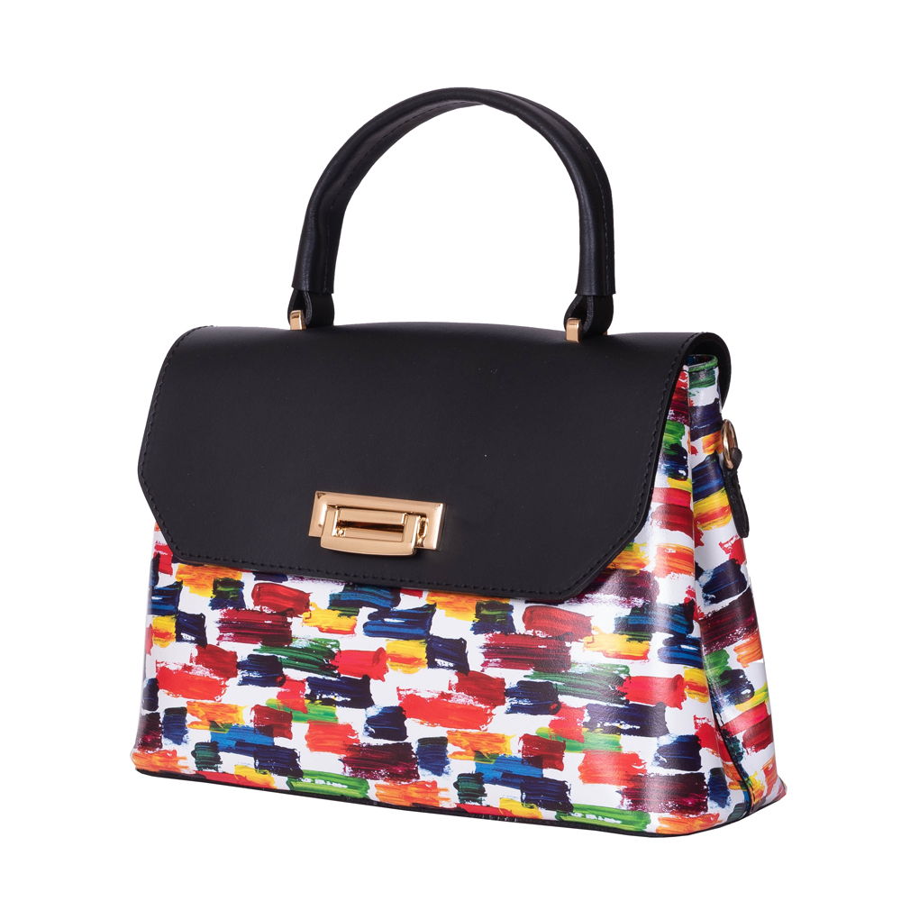 Poseta din piele Beatrice neagra