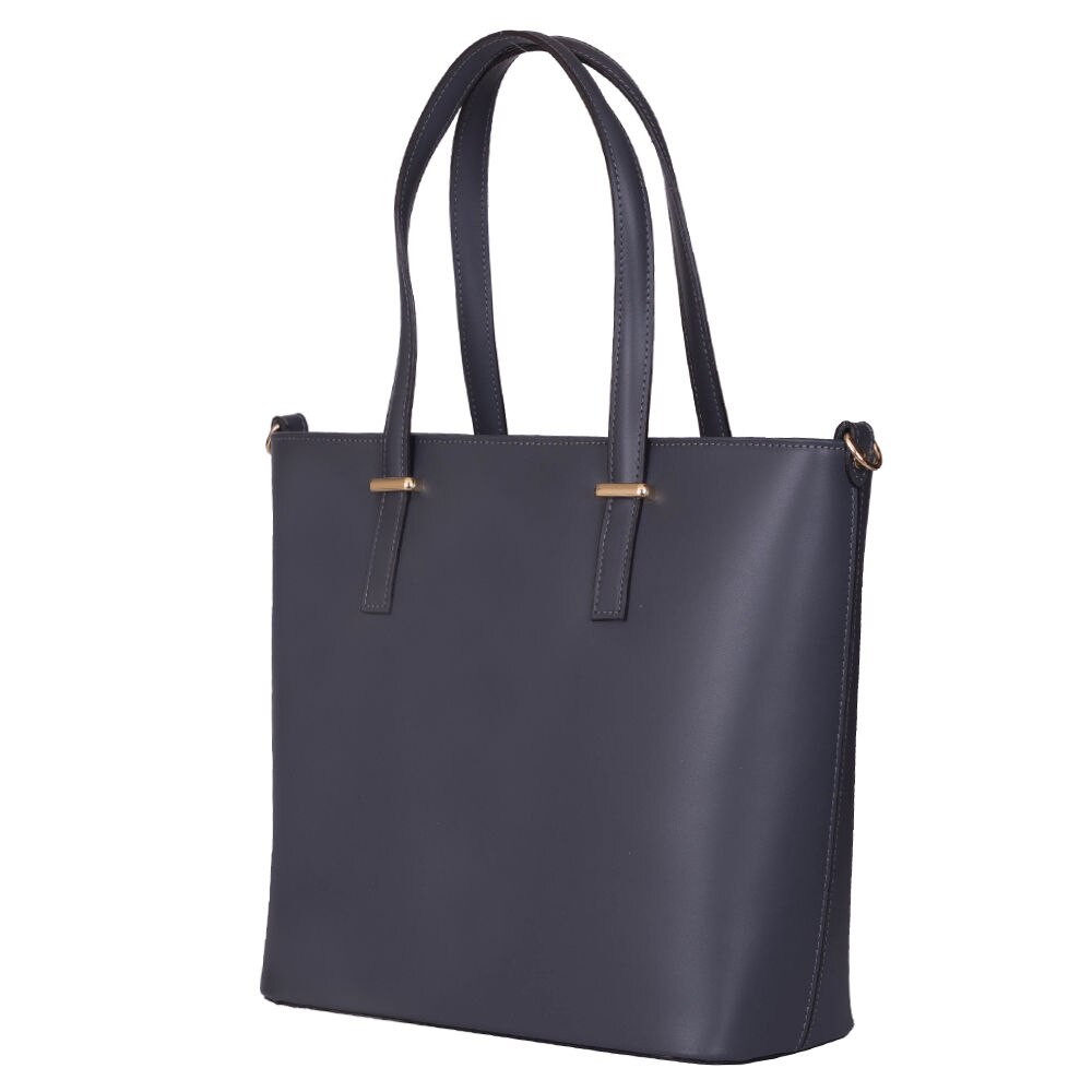 Geanta piele naturala Luisa gri